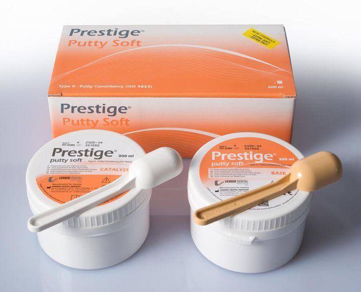 А силикон Prestige Putty Soft Vannini Dental 2х450 Г 73236 фото