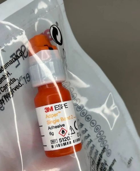 Адгезивна система&nbsp;SINGLE BOND 2 3M ESPE 6г однокомпонентна 5-го покоління 69001 фото
