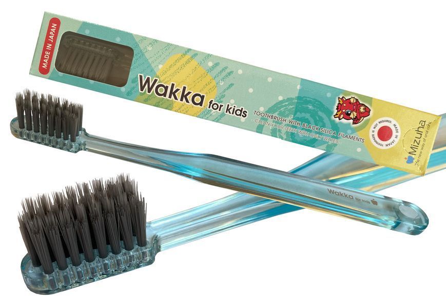 Зубна щітка Wakka for&nbsp;Kids для дітей Блакитна Mizuha 94193 фото
