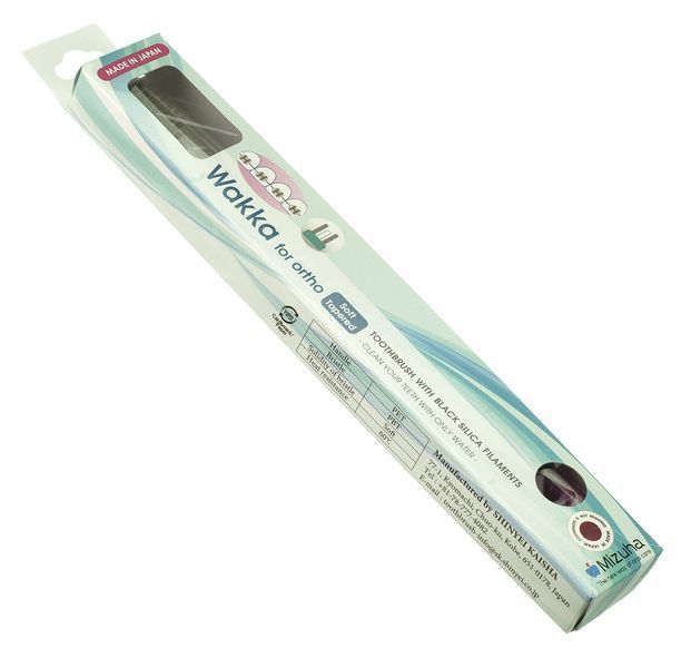 Зубная щетка Wakka for Ortho для брекет-систем Голубая Mizuha 94182 фото