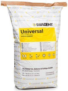 Гіпс алебастровий Universal клас 2 Siladent білий 20 кг 75118 фото