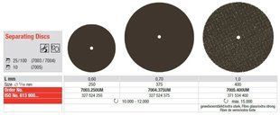 Шлифовальные диски без держателя 7003.250UM Separating Discs edenta Separating Discs фото
